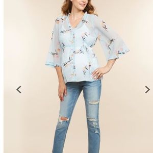 Jessica Simpson Maternity Kimono/blouse